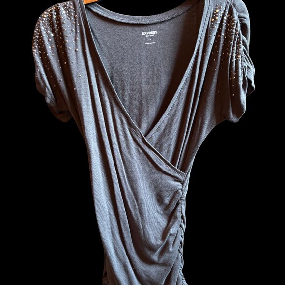 👗 Express Women’s Sexy Basic Dress – Grey (Size Small) 👗 - Picture 1 of 2